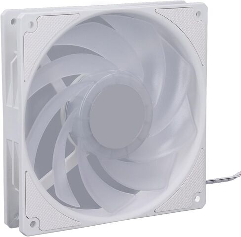 مروحة Case Cooler ، 140 مم مروحة CPU 2000 دورة في الدقيقة 4 دبوس PWM وسادة السيليكون الهادئة للكمبيوتر (أبيض) in Saudi Arabia