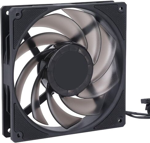 مروحة Case Cooler ، 140 مم مروحة CPU 2000 دورة في الدقيقة 4 دبوس PWM وسادة السيليكون الهادئة للكمبيوتر (أبيض) in Kuwait