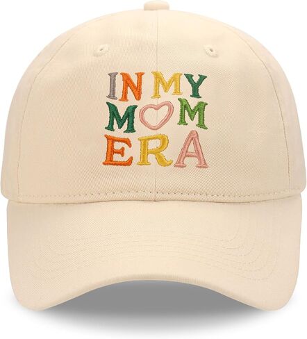 in My Mom Era Hat, Mom Gifts from Daughter Son, Embroidery Adjustable Cotton Baseball Cap Mama Hat in Saudi Arabia