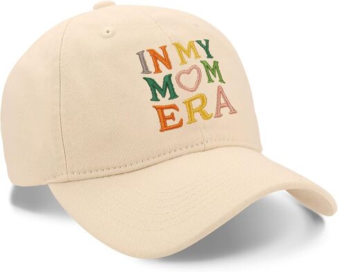 in My Mom Era Hat, Mom Gifts from Daughter Son, Embroidery Adjustable Cotton Baseball Cap Mama Hat in Saudi Arabia