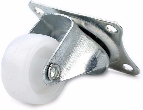4pcs عجلات دوارة عالمية 1.5 بوصة العجلات Castor White Pp Nylon Dual Roller Wheel (1.5 بوصة) in Saudi Arabia