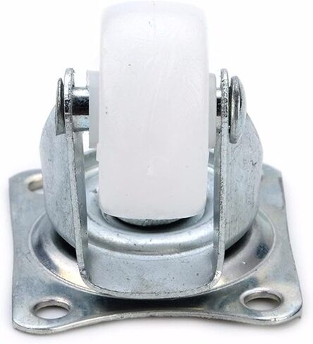 4pcs عجلات دوارة عالمية 1.5 بوصة العجلات Castor White Pp Nylon Dual Roller Wheel (1.5 بوصة) in Saudi Arabia