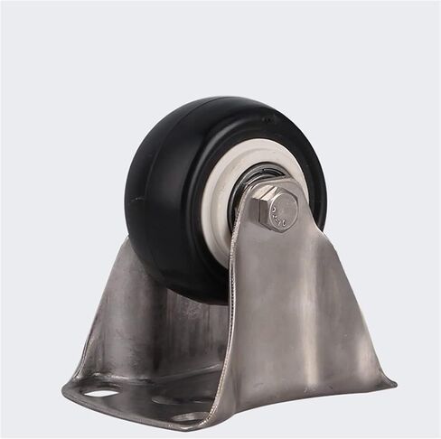عجلات عجلات 2inches مع 304 الإطار من الفولاذ المقاوم للصدأ فقي كتم الصدأ 2pcs (M10 مع الفرامل ، 1.5 بوصة) in Saudi Arabia