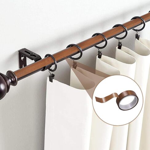 شريط شريحة درج منخفض الاحتكاك ، 1 لفة 1 بوصة × 33 قدم تآكل الستار مقاوم الأشرطة الزرقاء صرير مقاومة ، حماية السطح للخشب ، الخزانة ، الستار ، الأثاث (بني) in Kuwait