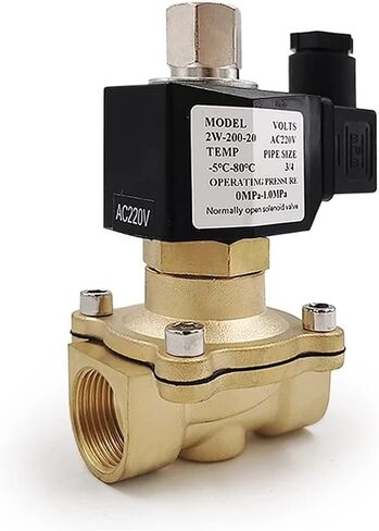 1/4 quot; 3/8 quot; 1/2 quot; 3/4 quot; 1 quot; DN15 Normally Open N/O Brass Electric Solenoid Valve 12V 24V 220V 110V Pneumatic Valve for Water Oil 1Pcs(AC220V,DN20) in Saudi Arabia