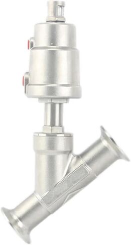 2INCH 304 صمام مقعد الزاوية الهوائية الفولاذ المقاوم للصدأ 16BAR صمام مقعد PTFE الختم 1PCS (التمثيل الفردي) in Saudi Arabia