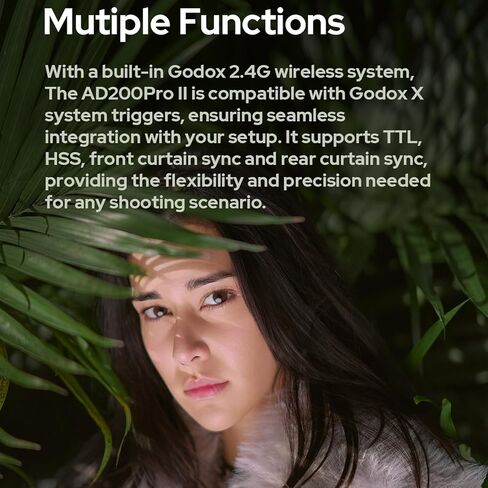 Godox AD200 Pro AD200Pro 200Ws Portable Pocket Flash,2.4G TTL 1/8000 HSS Outdoor Flash Strobe Speedlite Monolight with AD-S2 Standard Reflector Diffuser and AD-S11 Flash Speedlite Accessories in Saudi Arabia
