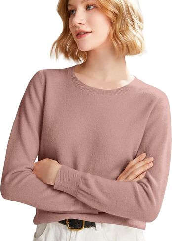 Sweaters for Women 2025 Fall Winter Crew Neck Long Sleeve Warm Soft Ribbed Knitted Pullover in Kuwait