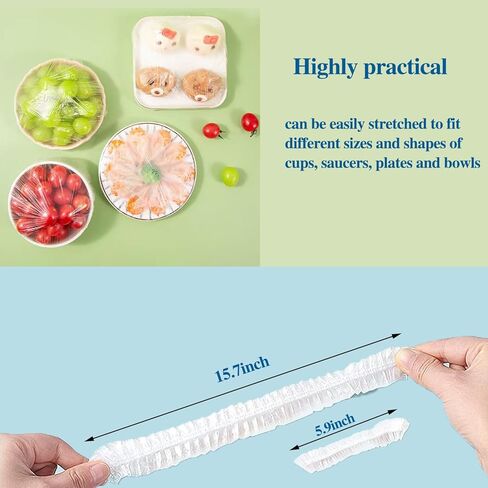 200 ٪ أغطية وعاء مرنة قابلة لإعادة الاستخدام ، والأغطية الغذائية البلاستيكية مع حواف مرنة ، وأغطية وعاء محكمة الإغلاق لتخزين الثلاجة ، والبقايا وإعداد الوجبات ، و BPA ، أحجام متنوعة in Kuwait
