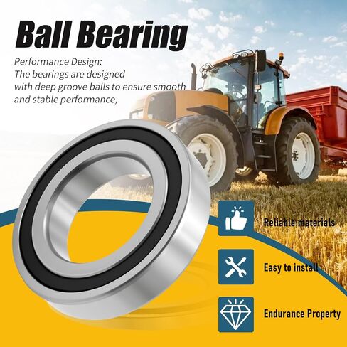 2 PCS R24-2RS 1-1/2 "× 2-5/8" × 9/16 "محامل الكرة ، محامل ختم المطاط المزدوجة ، محامل كرات الأخدود العميقة للجرارات الزراعية للسيارات in Saudi Arabia