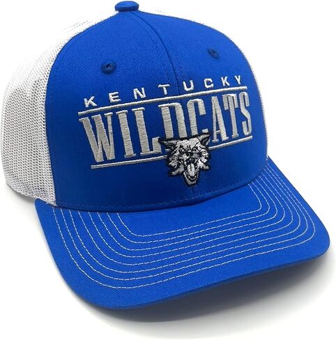 Officially Licensed Kentucky University Blue/White UK Mesh Trucker Hat Classic Adjustable Wildcats Embroidered Team Logo Structured Snapback Sports Cap in Saudi Arabia