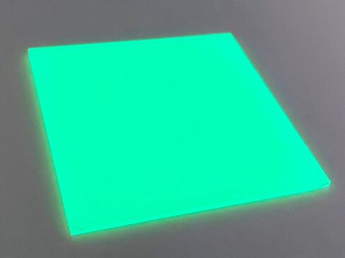 Acrylic Glow-in-Dark Sheets, 1/8" Thickness, 16"x12", Ideal for GlowForge & Any Types of Laser/Engraving, Perfect Material for Jewelry, Crafting & DIY Projects (Luminous Mint) in Kuwait