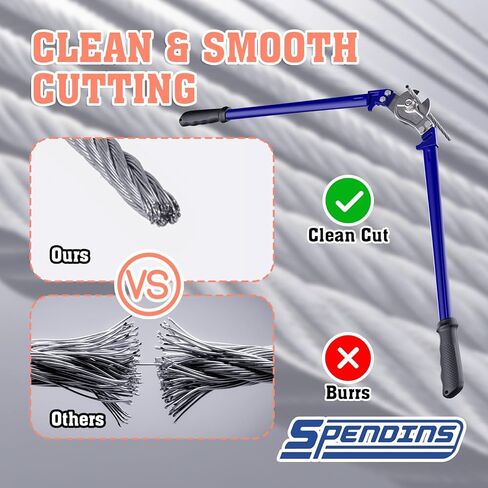 18 "قاطع حبل الأسلاك الثقيلة ، قطع الأسلاك الفولاذية مع تصميم المقبض المريح ، وقطع قطع الكابلات المتصلب حتى 5/16" لحبل الأسلاك ، والأسلاك الفولاذ المقاوم للصدأ ، وكابلات النحاس والألومنيوم in Kuwait