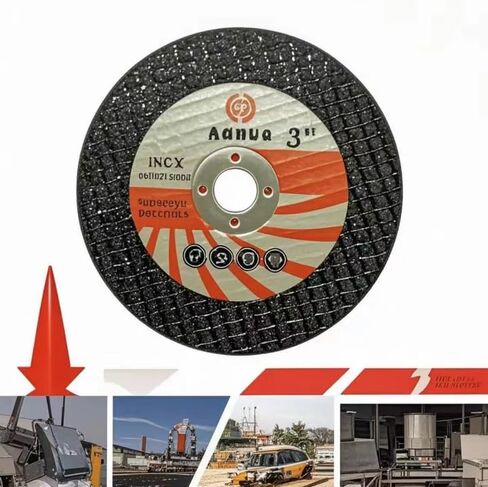 50 حزمة 3 بوصة قطع العجلات ، المعادن 3 "× 1/16" × 3/8 "، شفرات قطع رقيقة لقطع المعادن والفولاذ المقاوم للصدأ - قرص القطع السريع الاحترافي لزاوية طاحونة in Kuwait