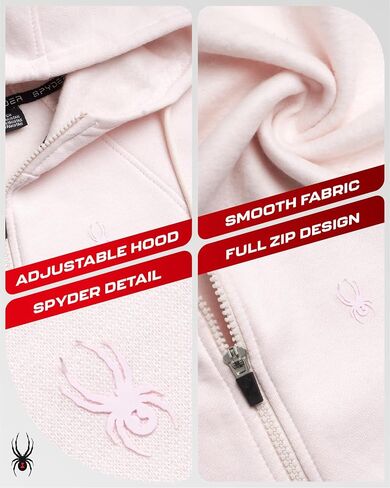 Hoodie النشط للسيدات في Spyder - الأداء الرياضي ، قميص من النوع الثقيل ، متوفر بأحجام زائد (S -3XL) in Saudi Arabia