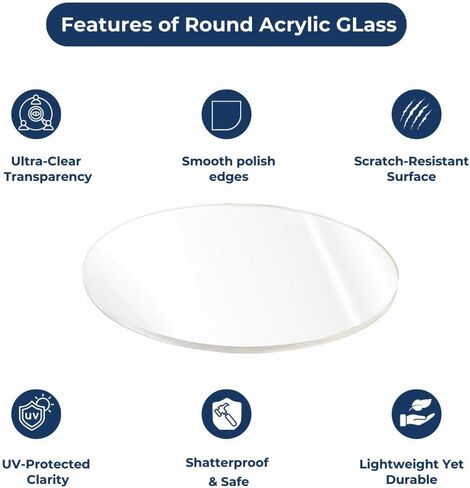 صفائح Plexiglass 1/8 "(3MM) سميكة-18" ألواح أكريليك صافية لجدول ورقة البلاستيك العلوية للحرف ، إطار الصورة ، عرض DIY Project Signs Acrylic Signs-Custom Clos in Saudi Arabia