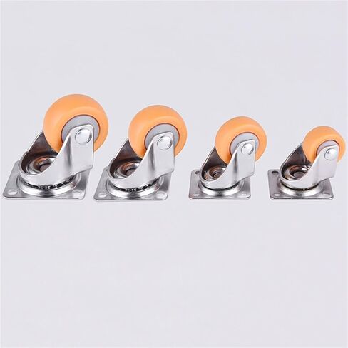 1 1.25 1.5 2 بوصة الأثاث عجلات العجلات البرتقالية دوارة Castor Rubber 1PCs (الأخضر ، 1.5 بوصة) in Saudi Arabia