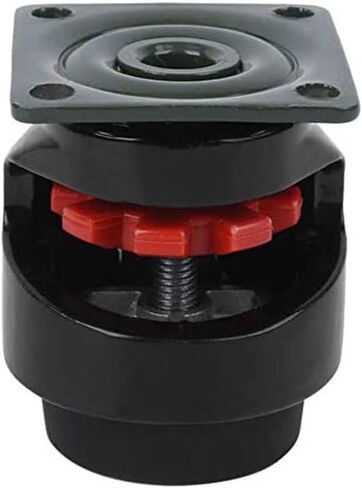 Leveling Machine Caster GD-40 4Pcs Top Plate Leveling Wheel with Retractable NBR Pad(42x42mm) in Saudi Arabia