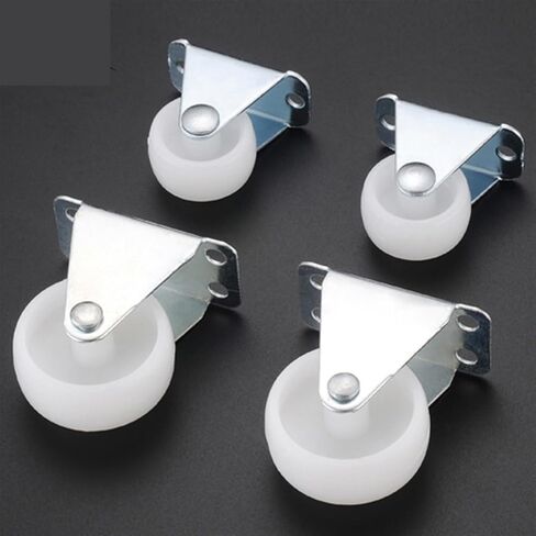 4Pcs 40-10KG Swivel Casters Furniture Wheel Castor PP Nylon Wheels Universal Roller Platform(1.65 inch) in Saudi Arabia