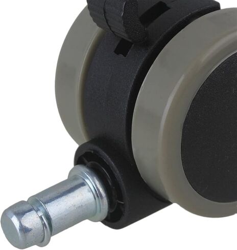 2 Inch Office Chair Swivel Casters Furniture Wheels Grip Ring Stem with Brake 5Pcs in Saudi Arabia