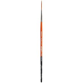 فرشاة فنان من سلسلة KINGART Premium Radiant 6050-1، شعر تاكلون صناعي، مقبض قصير، للرسم بالأكريليك والزيت والألوان المائية، مقاس 1 in Kuwait