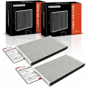 A-Premium 2-PC Cabin Air Filter w/Activated Carbon Compatible with Tesla X 2016-2023, Replace# 1045566