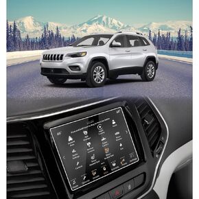 لـ 2019-2023 Jeep Cherokee 8.4 بوصة واقي شاشة من الزجاج المقسى 9H صلابة مضادة لبصمات الأصابع ومضادة للخدش ومضادة للوهج ملحقات شاشة LCD تعمل باللمس (ليست لسيارة Jeep Grand Cherokee 8.4 بوصة) in Kuwait