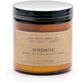 Yosemite Candle, Made with Soy Wax and Essential Oils, Mountain Air & Blue Spruce & Crisp Juniper Fragrance, 16 oz.
