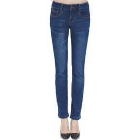 Camii Mia-Womens-Fleece-lined-Jeans-Winter Jeans بناطيل تدفئة حرارية من قماش الدنيم Jeggings مقاس نحيف in Kuwait