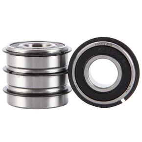 XiKe 4 Pack 99502HNR Bearing ID 5/8" x OD 1-3/8" x Width 7/16", Replacement for Go Kart, Mini Bikes and Lawn Mowe Wheel Hub Etc, Double Seal, Snap Ring and Pre-Lubricated.