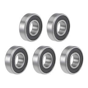 uxcell R8RS Deep Groove Ball Bearings Z2 1/2 X 1-1/8 X 5/16inch Double Sealed Carbon Steel 5pcs