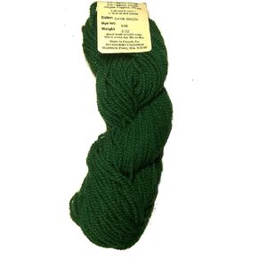 Candide Wool Yarn Christmas Stocking Knitting Kit (2oz / 107yd Replacement Yarn Skein, Dark Green)
