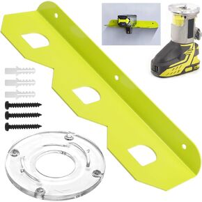 519233001 Round Sub-Base & Battery Holder Kit Compatible With Ryobi P601 And 18V Batteries, With Screws, Dry Wall Anchors