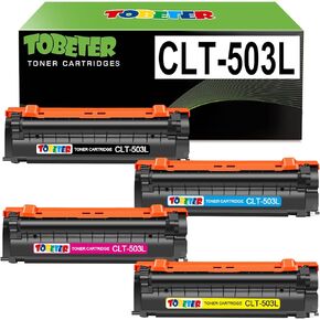 ToBeter Compatible CLT-503L Toner Cartridge Replacement for Samsung CLT 503L K503L Y503L M503L C503L 4 Pack for Samsung ProXpress SL-C3060FW C3010DW C3010ND Printer (1 Black 1 Cyan 1 Magenta 1 Yellow)