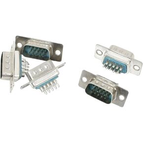 uxcell 5 Piece Soldering 3 Row DB15 Connector Male 15 Pin D-Sub Connector VGA Adapter Connectors