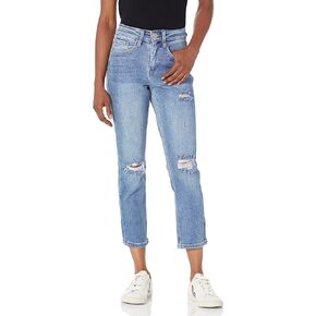 Royalty For Me Womens Women's Sustainable Vintage Straight Ankle Jeanspants