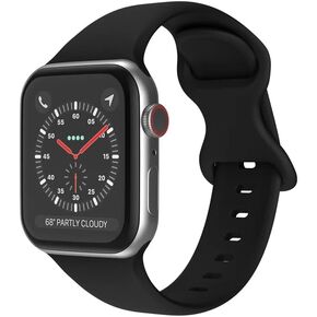 AXTECHS Sports Watch Bands are Compatible with Apple Watch Bands sizes 38mm 40mm 41mm 42mm 44mm 45mm 49mm, and are made from Premium Soft Silicone for men and women.