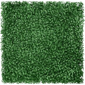 Artificial Greenery Wall Panels 20" x 20", 6Packs Topiary Boxwood Grass Wall Backdrop Faux Hedge Greenery Plant Privacy Fence Screen for Outdoor Indoor Décor, Purple Peanut Leaves