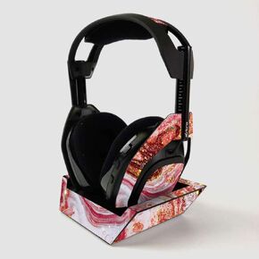 MightySkins Skin for ASTRO Gaming A50 Wireless Headphones + Base Station - Flashy Marble | Protective, Durable, and Unique Vinyl Decal wrap cover | Easy To Apply | Made in the USA