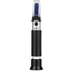 Optical Hydrometer, LEERCHUANG Brix Refractometer for Wine Making, Dual Scale - Brix 0-40% & Alcohol 0-25% Vol, Wine Refractometer for Measuring Sugar Content and Predicting Wine Alcohol Degree