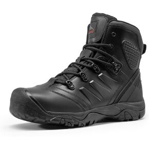 NORTIV 8 Men's Safety Steel Toe Work Boots Breathable Ankle Industrial Construction Boots FORTRESS