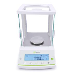 U.S. Solid 0.1mg Analytical Balance for Industrial and Lab Work - Density Determination, Dynamic Weighing - USB and RS232 Interface - Multiple Units (220g x 0.0001g)