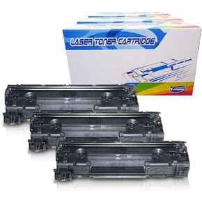 Compatible Toner Cartridges Replacement for HP CE285A 85A Laserjet M1212f M1212nf M1213nf M1214nfh M1216nfh M1217nfw M1219nf P1102 P1102w P1109w M1130 M1132 M1134 M1136 M1137 (Black,3-Pack)