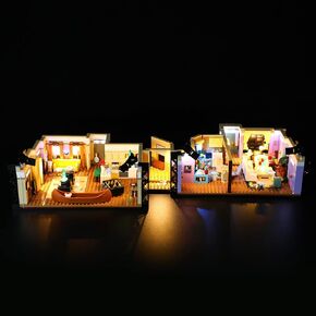 LED Light Kit Compatible with Lego The Friends Apartments - Lighting Set for Creator 10292 Building Model (Model Set Not Included)