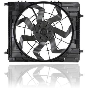 Dual Radiator and Condenser Fan Assembly - Compatible/Replacement for '20-23 Mercedes-Benz GLE/GLS 2.0/3.0T Without Tow Package - With Brushless Motor - 1679061704