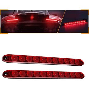 2pcs Red 16 inches 11 LED IP65 Waterproof Sealed Trailer Light Bar for Park Turn Signal Light Tail Brake Light Stop Bar Truck Trailer Marker ID Bar in Kuwait