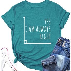 Math Teacher Shirt Women Back to School Mathematics Tshirt Letter Print Graphic Teachers Gift Teach Inspire Tee Tops