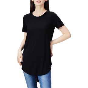 Daily Ritual Women's Jersey Standard-Fit Short-Sleeve Open Crewneck Tunic