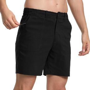 Men's Lightweight Hiking Shorts Casual 7" Golf Dress Shorts Quick Dry Stretch Summer Shorts with Pockets