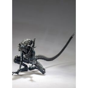 Hiya Toys Exquisite Mini Series 1/18 Scale 5 Inch Aliens Crouching Alien Warrior Action Figure Multicolor